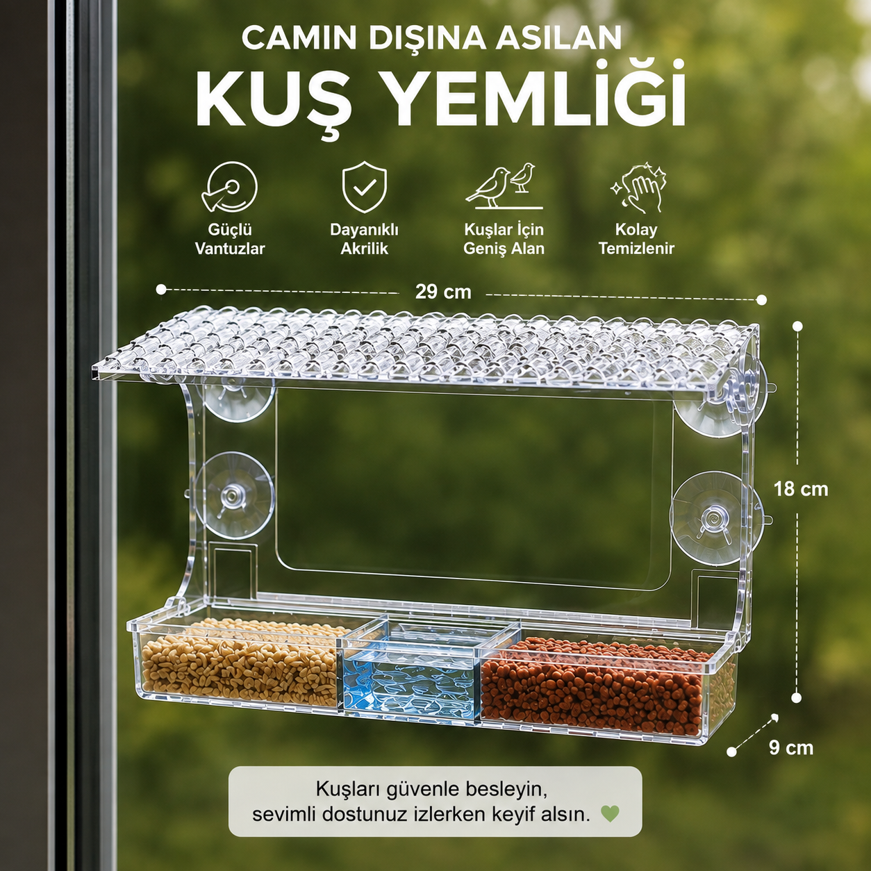 PatiPat™ PatiPencere Kuş Yemliği